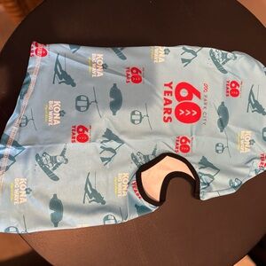 Blue Ski Mask with Red Print 60 year Anniversary @ Park City NWOT Balaclava